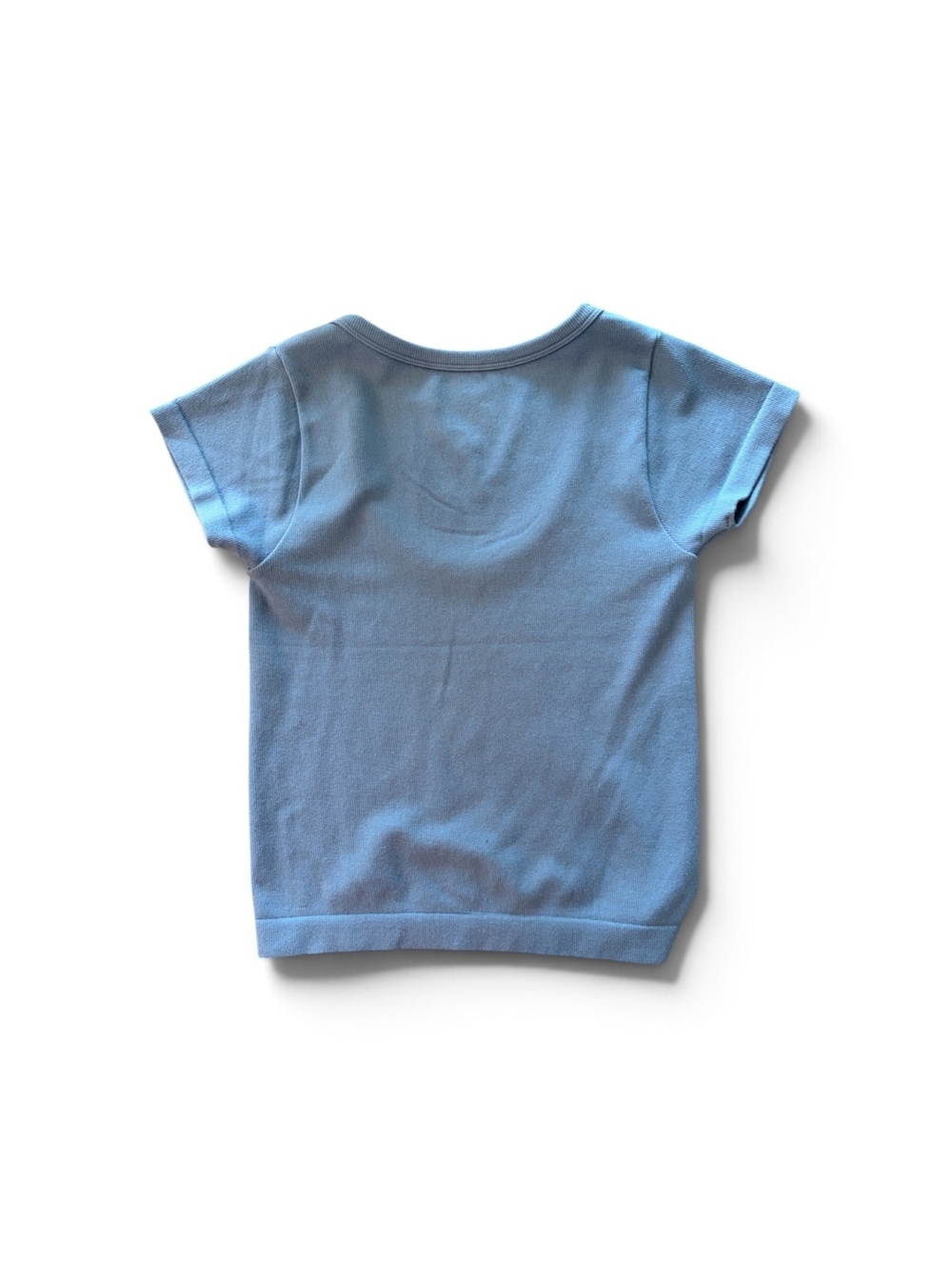 Blue Ribbed Crop Top | PS/BASICS | Women’s Small - Picture 5 of 5